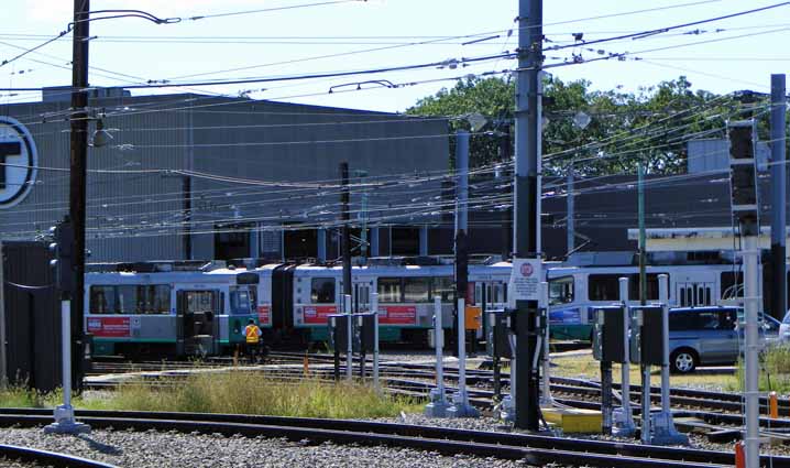 MBTA Boston Riverside streetcar depot